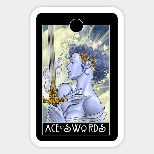 Ace of Swords Sticker by JoeBoy101